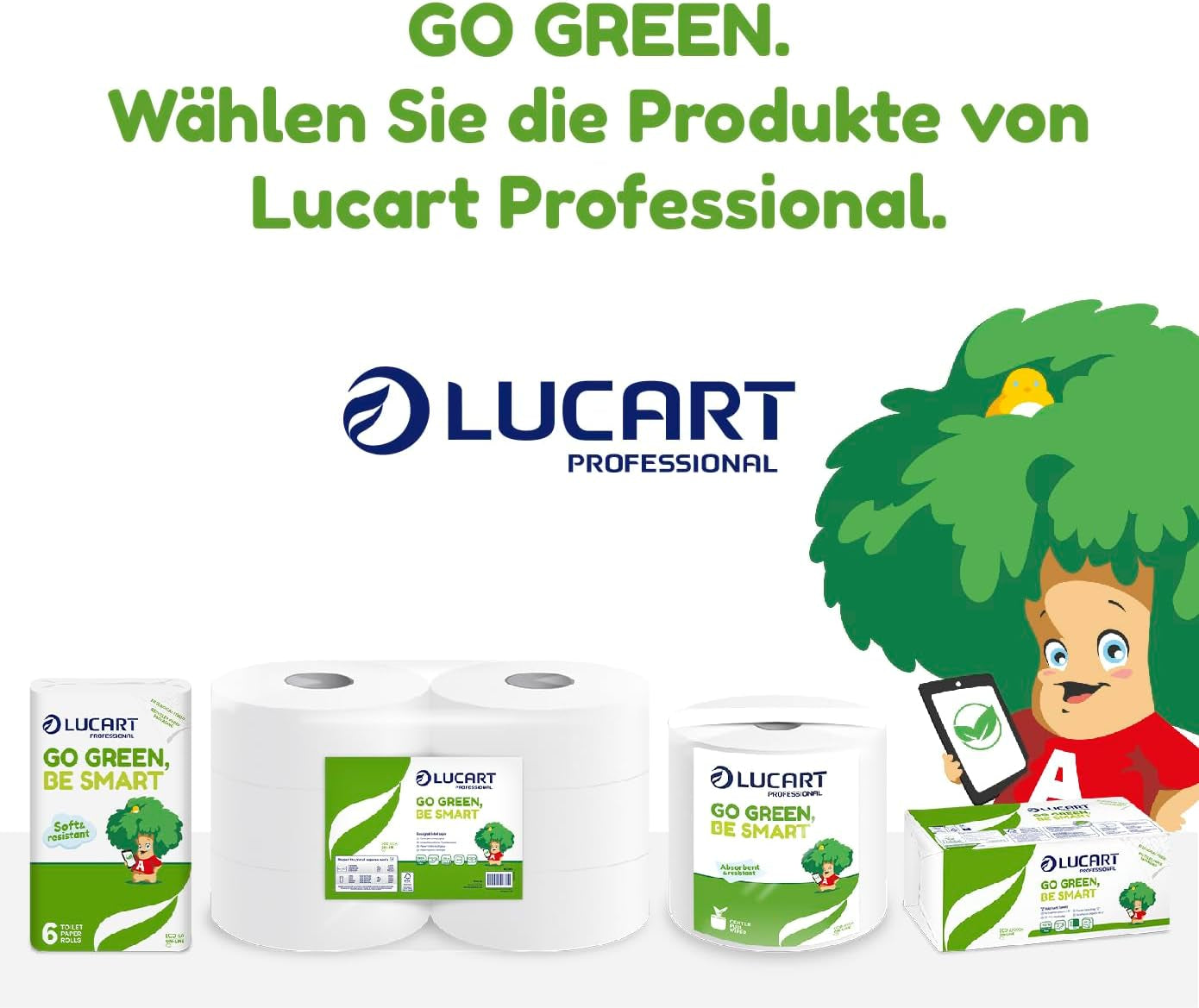 Jumbo Eco Toilettenpapierrollen, 2-lagig, Handwaschcreme mit reinigender, feuchtigkeitsspendender und glättender Formel – Blumenduft – 5 l, 6 Stück (1er-Pack)