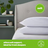 Silentnight Anti-Allergie-weiches Kissen, 2er-Pack, weiche Federstützkissen, ideal für Vorder- und Bauchschläfer, hypoallergen und maschinenwaschbar, 2er-Pack Naty Shop Standard-Kissen