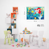 Lisciani – DISNEY-Puzzle Ariel – Erstellen Sie die Szenen aus Ihren Lieblingsboxen nach und malen Sie sie aus – ab 7 Jahren – GROSSES PUZZLE mit 250 Teilen – Fördert die Geschicklichkeit. Puzzle Naty Shop