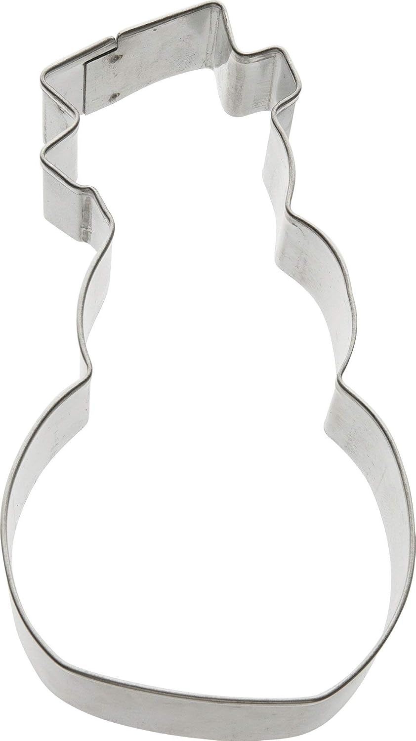 Zenker Schneemann-Ausstecher, Weihnachts-Ausstecher, Fondant-Ausstecher, hochwertiger Keksausstecher, Küchenhelfer aus Stahlblech, Farbe: Silber