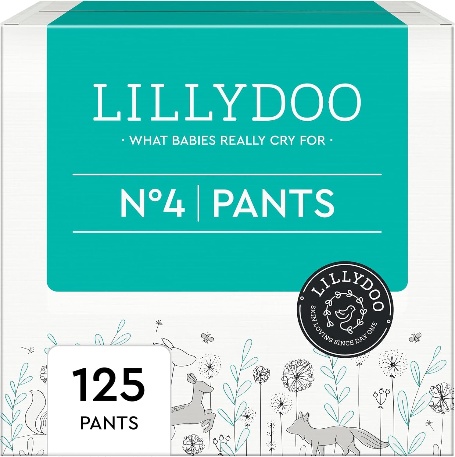 LILLYDOO hautfreundliche Hosen, Größe 5 (12–17 kg), Monatsbox (105 Stück)