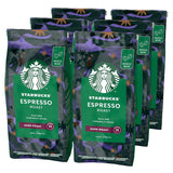 STARBUCKS Espresso Roast, Black Roast, ganze Kaffeebohnen, 200 g (6er-Pack)