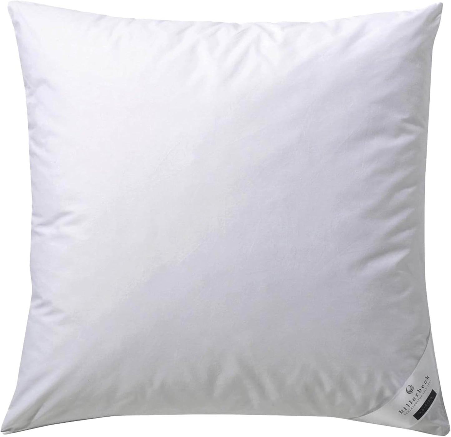 Billerbeck Daunenkissen Martina – Kissen in 80 x 80 cm – Kissen mit fester Unterstützung – Gänsedaunen 15 % und Federn 85 % Naty Shop Standardkissen 80 x 80 cm
