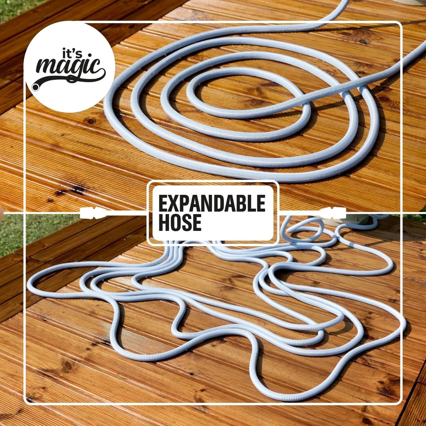 Magic Soft Smart 22,5 Meter – Gartenbewässerungsrohr, knotenfest, verdrehsicher, Wasserschlauch
