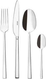 Sambonet 52562-N2 Rock Edelstahl - Besteckset Monobloc Edelstahl 18/10 Kitchen Naty Shop Set 6 Personen - 24-teilig