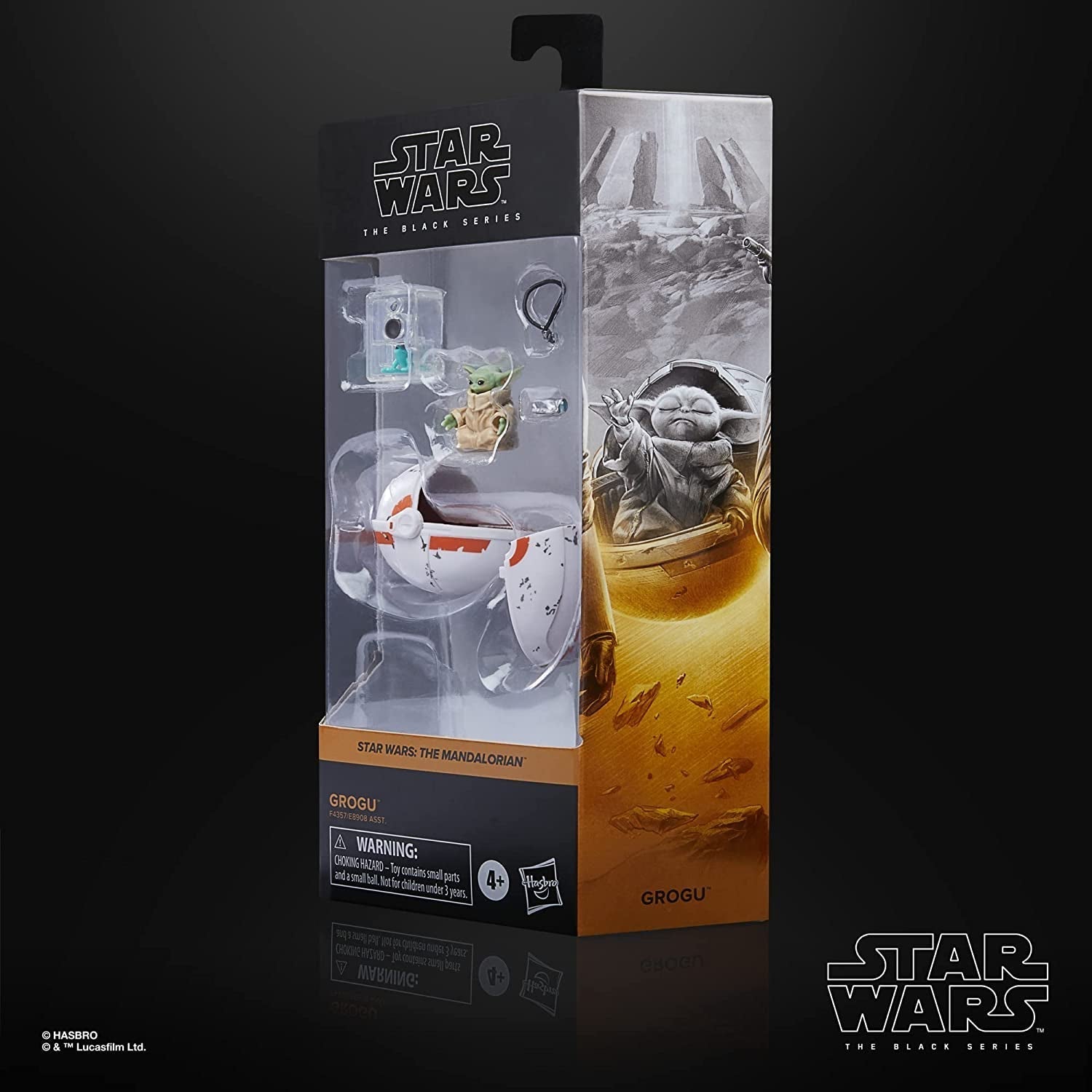 Star Wars Hasbro Black Series Grogu, The Mandalorian Zu Figure, Geeignet für 15 cm große Actionfiguren zum Sammeln, Für Kinder ab 4 Jahren, Multi, F4357 Actionfiguren Naty Shop