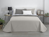 AVA | Wendedecke | Für alle Jahreszeiten | Farbe - Beige/Taupe | Für 105 cm breites Bett. (200 x 270 cm. Ancho X Alto) | Steppdecke Steppdecken und Steppdecken Naty Shop