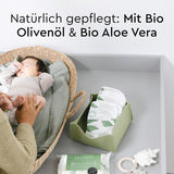 Grüne Feuchttücher von LILLYDOO, 600 Stück (10 x 60), 100 % plastikfrei, reißfestes Tuch – parfümfrei, sanft und natürlich, sanfte Reinigung für empfindliche Haut, dermatologisch getestet