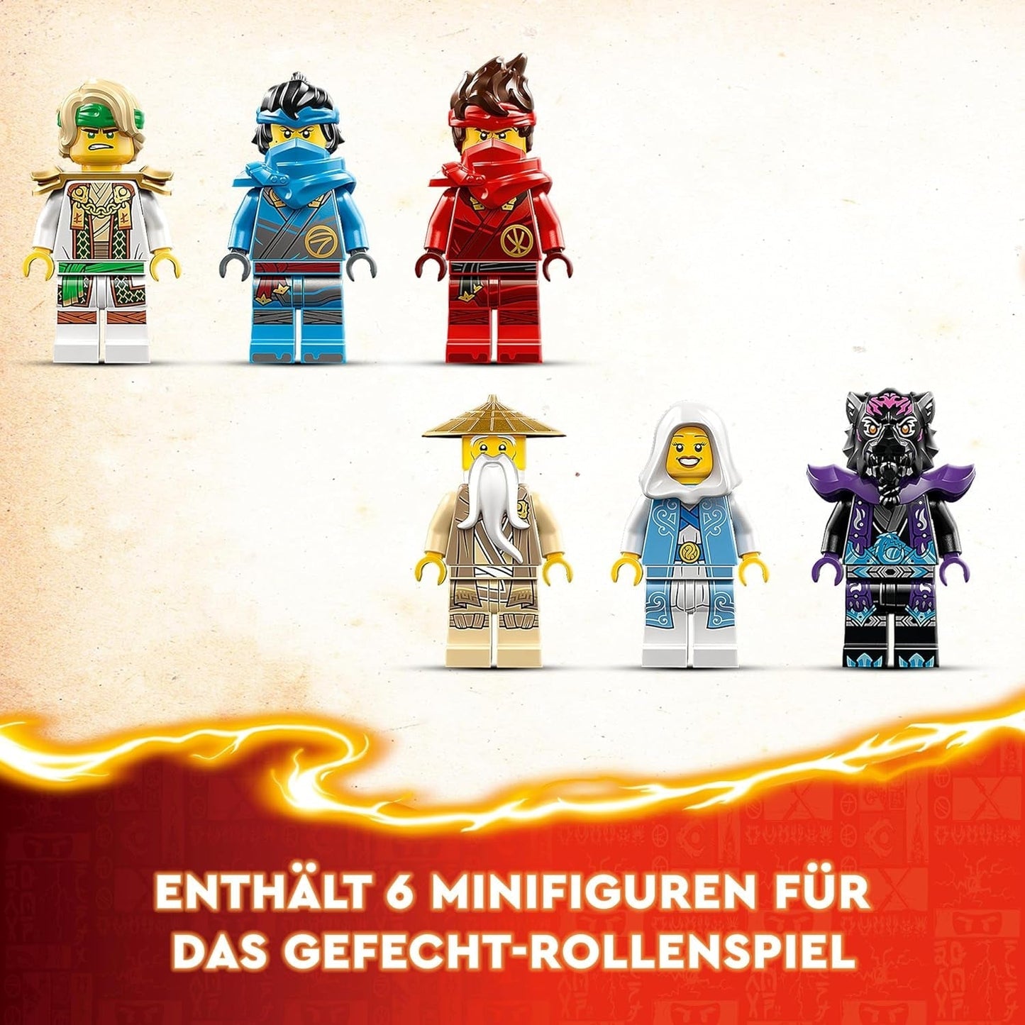 LEGO NINJAGO Drachenstein-Tempel-Drachenspielzeug mit 6 Ninja-Figuren, großes Set zum Bauen, Spielen und Ausstellen, Geburtstagsgeschenk für Jungen und Mädchen ab 13 Jahren. 71819 Bausets Besuchen Sie den LEGO-Store