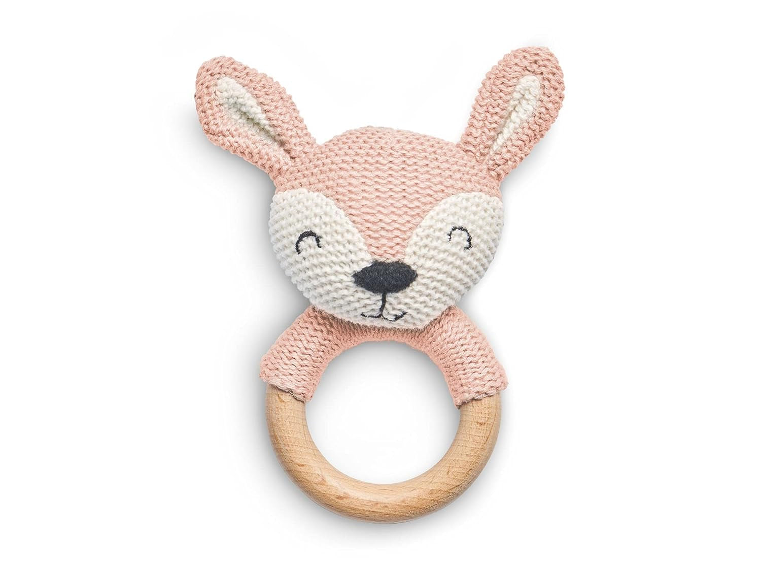 Jollein 101-001-67008 Beißring aus Naturkautschuk, Teddybär, Keks