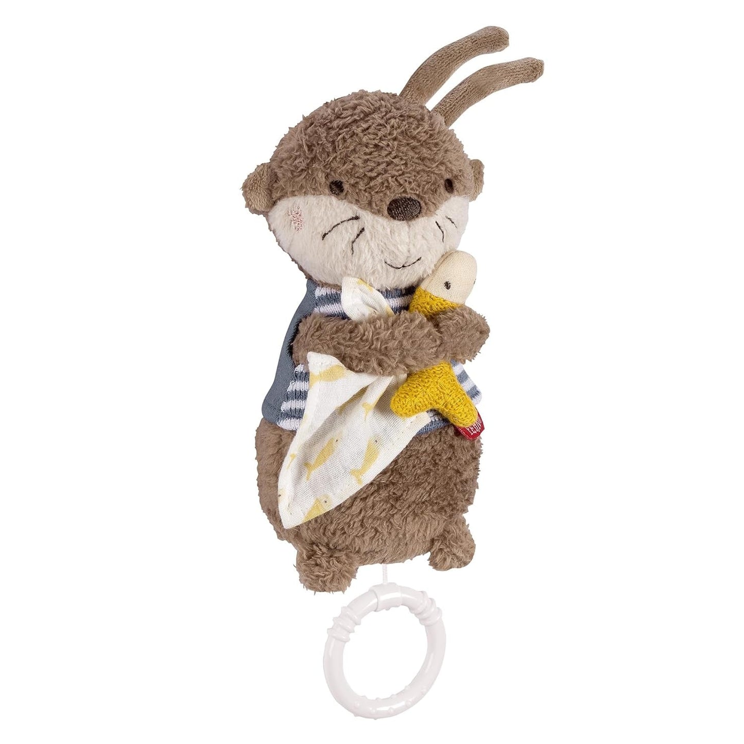 Fehn Spieluhr Baby Einschlafhilfe Schaf – Plüschtier mit Aufsatz – Einschlafhilfe Lied „Brahms Wiegenlied“ – Kinderspielzeug für Reisen und Zuhause – Musikspielzeug für Babys und Kinder Babyspielzeug Naty Shop Otter