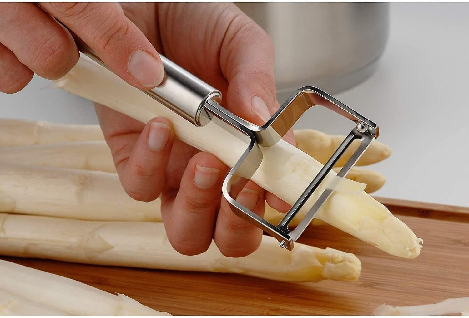 WMF Sparschäler Profi plus 17 cm, Edelstahl Schäler Naty Shop