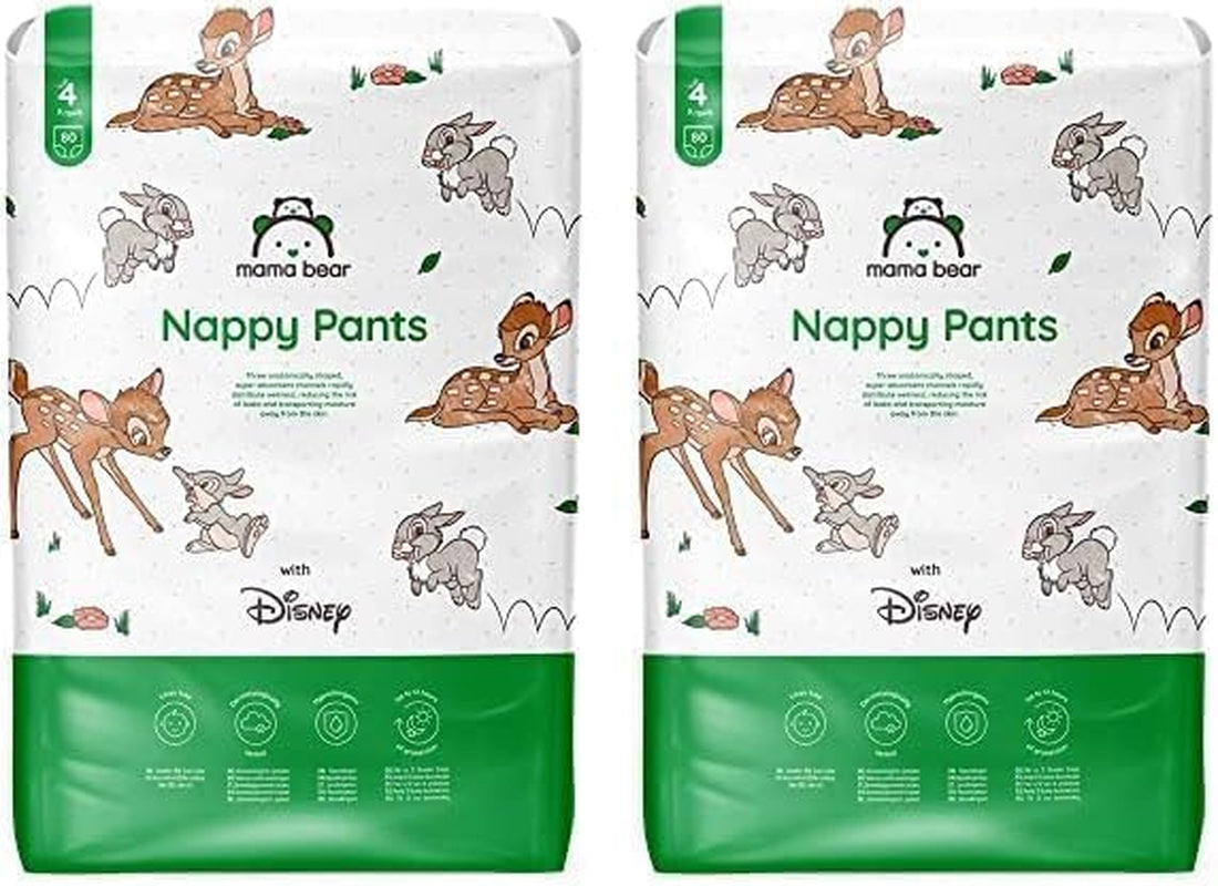 Amazon-Marke: Mama Bear Disney Windeln, Größe 5 (12–17 kg) – Monatsbox, Weiß, 140 Stück (2 Packungen mit 70 Stück)
