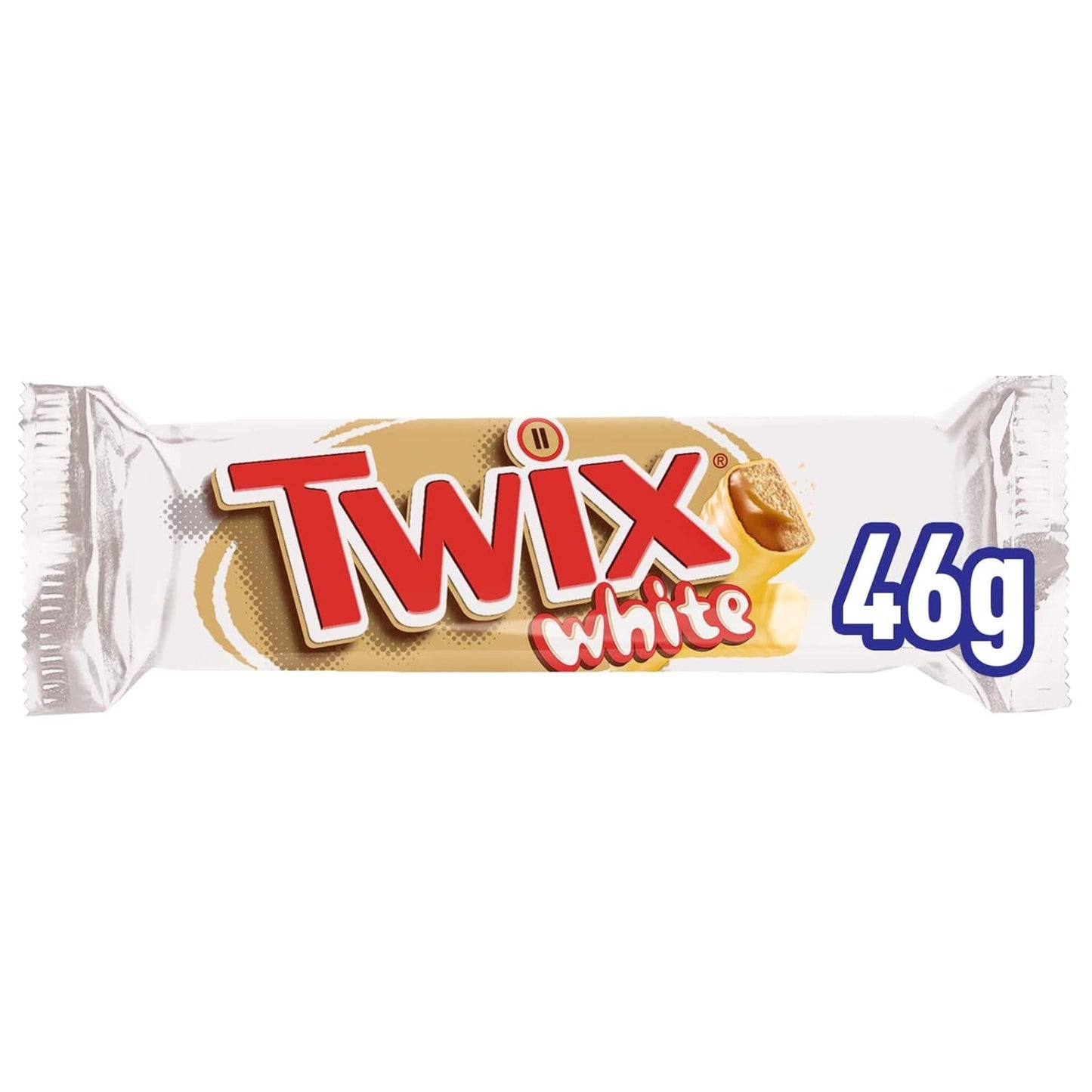 Twix weiße Schokoriegel | Karamell, Kekse, weiße Schokolade | Schokoladen-Multipack | 5 Riegel (5 x 46 g) (4er-Pack)