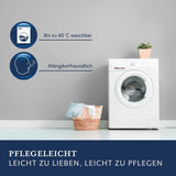 Billerbeck Daunenkissen Martina – Kissen in 80 x 80 cm – Kissen mit festem Halt – Gänsedaunen 15 % und Federn 85 % Naty Shop Standardkissen