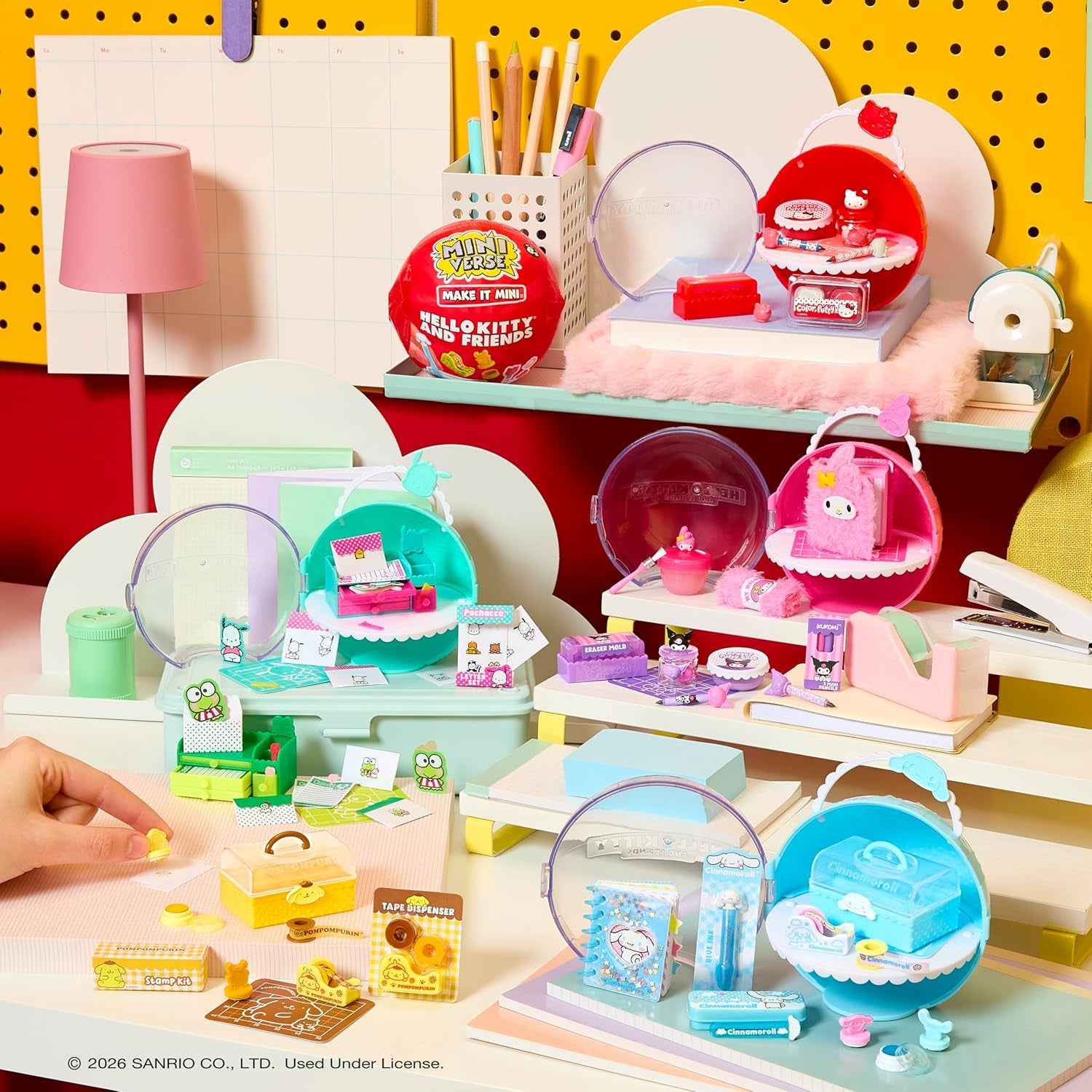 Miniverse MGA Make It Mini Hello Kitty and Friends Serie 3 – Mini-Sammlerstücke, Sanrio, Retro-Repliken, Schreibwaren, Kunsthandwerk, Heimwerken, für Sammler und Kinder ab 8 Jahren