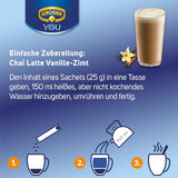 KRÜGER YOU Chai Latte Vanille-Zimt, Instantzubereitung für Milchgetränke, aromatisiert mit Vanille und Zimt, 250 g (10 Beutel à 25 g)