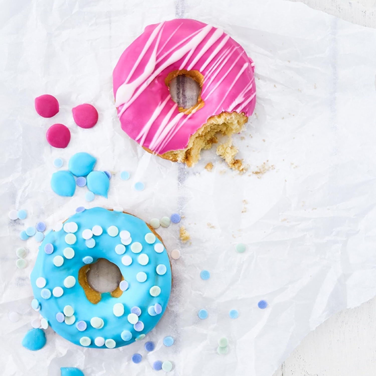 Birkmann, Easy Baking, Donutblech, Backform Für 6 Donuts, Mit Hochwertiger Antihaftbeschichtung, Ø 9 Cm, Mit Rezept, 881631 Formen und Bleche zum Backen Naty Shop