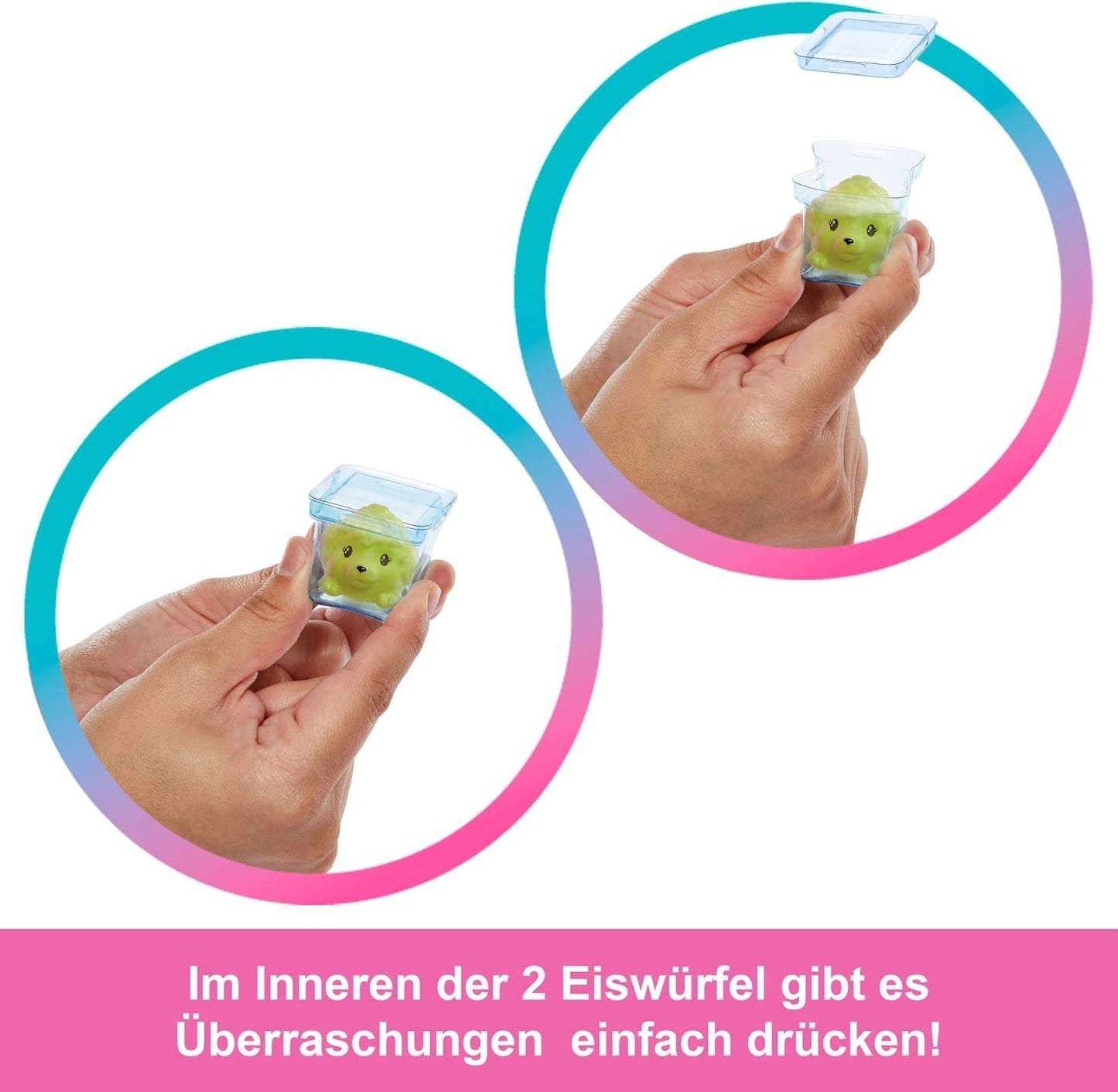 Barbie Pop Reveal Bubble Tea-Puppe und Zubehör, duftende Berry Bliss-Modepuppe mit Haustier, 8 Überraschungen, inklusive Farbwechsler, Aufbewahrungsbecher, HTJ20