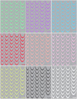 9 Farben französische Nagelaufkleber, französische Nagelaufkleber, selbstklebende Nagelfolie, französische Nägel, Farbverlaufsaufkleber, französische Nagelaufkleber, Nagelkunst, Nageldesign-Aufkleber, Nagelzubehör
