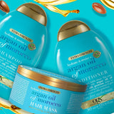 OGX Extra Strength Hydrate & Revive + Argan Oil of Morocco Hair Mask (300 ml), luxuriöse Haarmaske mit reichhaltigem Arganöl und Seidenproteinen Naty Shop Hair Mask