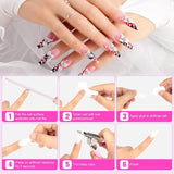Nagelspitzenkleber, BOLASEN Extra starker Nagelkleber, 4 Stück rissiger Nagelkleber, Nagelkleber, extra starker künstlicher Nagelkleber, Nagelkleber – 4 * 7 ml