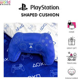 Character World: Offizielle Lizenz in Form einer Playstation-Steuerung, Design des Handbuchs, zusätzliches Zubehör | Die blauen Standardkissen von Naty Shop eignen sich perfekt als Schlafzimmer- oder Spieldekoration