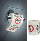 4er Set Toilettenpapiere „Alles Gute zum 40. Geburtstag“ │40. Geburtstag 24 Meter 2-Stoffe 180Gr/Qm │ Toilettenpapier Motiv Toilettenpapier (4 X Toilettenpapier 40)