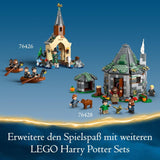 LEGO Harry Potter Hagrids Hütte: Ein unerwarteter Besuch, Set mit 5 Minifiguren und 2 Tierfiguren, Geschenk für Frauen und Männer, magisches Abenteuerspielzeug, Fantasy-Set 76428 Bausets Beuche den LEGO-Store