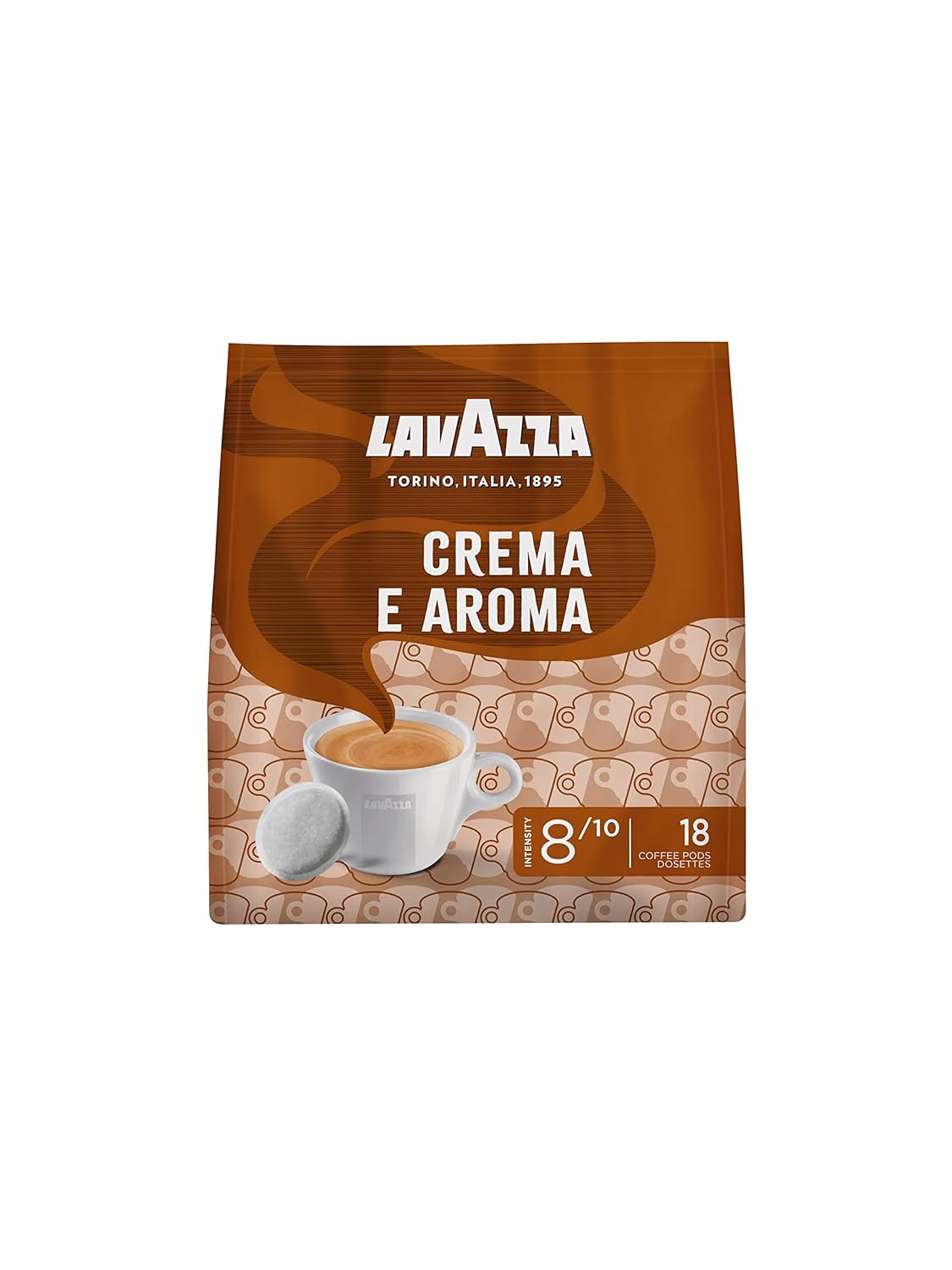 Lavazza Crema E Aroma, cremig-aromatischer Geschmack, mittlere Röstung, 18 Pads