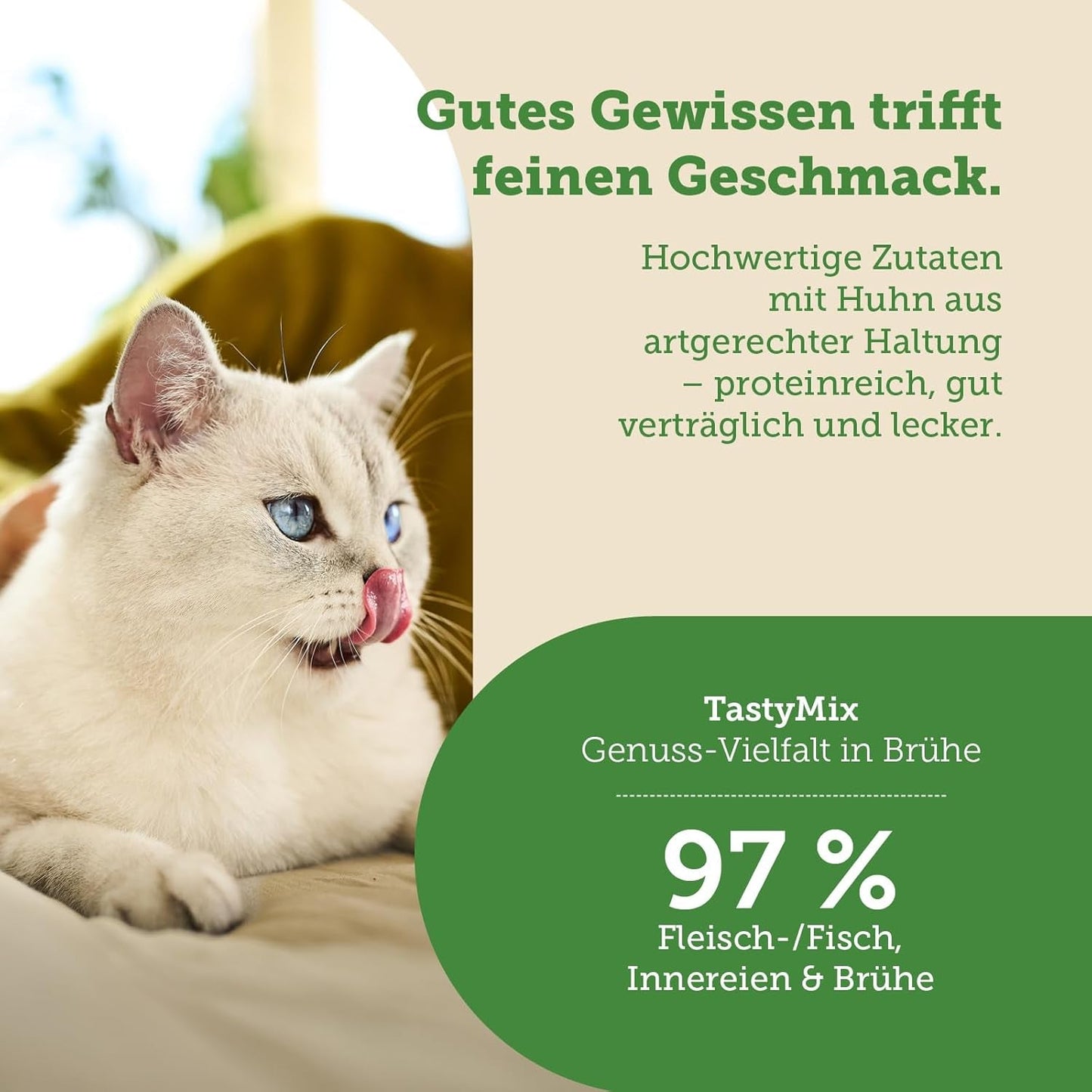 MERA Cats Nature Adult Tasty Mix Premium Nassfutter für Katzen 12x85g | Zuckerfrei und getreidefrei | Nassfutter für ausgewachsene Katzen mit hohem Fleischanteil | Economy-Paket