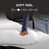 TEMPUR-PEDIC Symphony-Kissen aus Memory-Schaum, luxuriös, weich, Standard, weiß Standardkissen Naty Shop