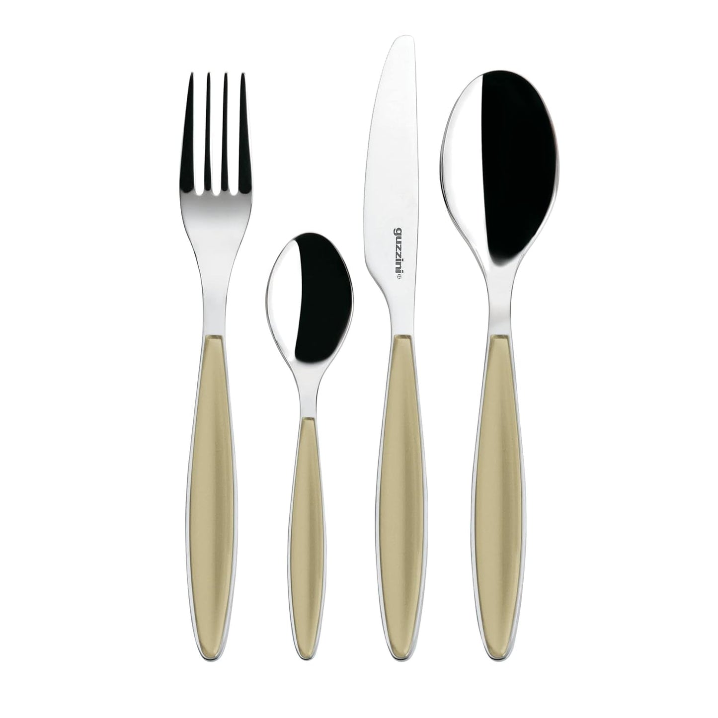 Guzzini - Feeling, Besteckset 24-teilig - Sandfarbe Kitchen Naty Shop