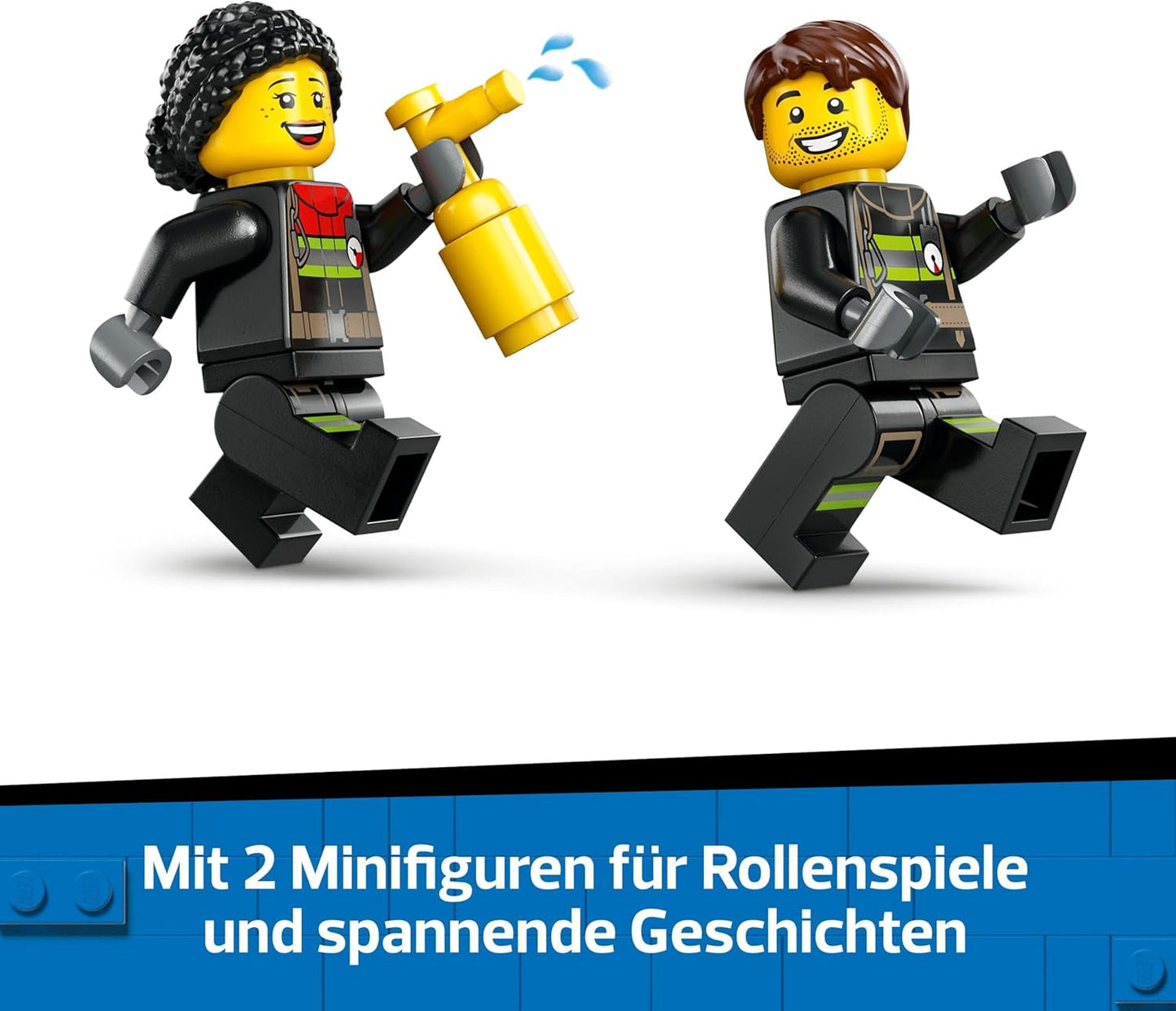 LEGO City Fire Ladder Truck – Spielzeug-Feuerwehrauto mit 2 Feuerwehrmann-Minifiguren für Jungen und Mädchen ab 4 Jahren – Lernspielzeug – Geschenk für Vorschulkinder 60463 Bausätze Besuchen Sie den LEGO-Store