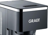 GRAEF. FK402 Filter-Espressomaschine Schwarz, 1,25 L, Warmhaltefunktion, Timer, Pre-Infusion-Funktion, Brühkopf für optimale Geschmacksentfaltung, einfache Bedienung