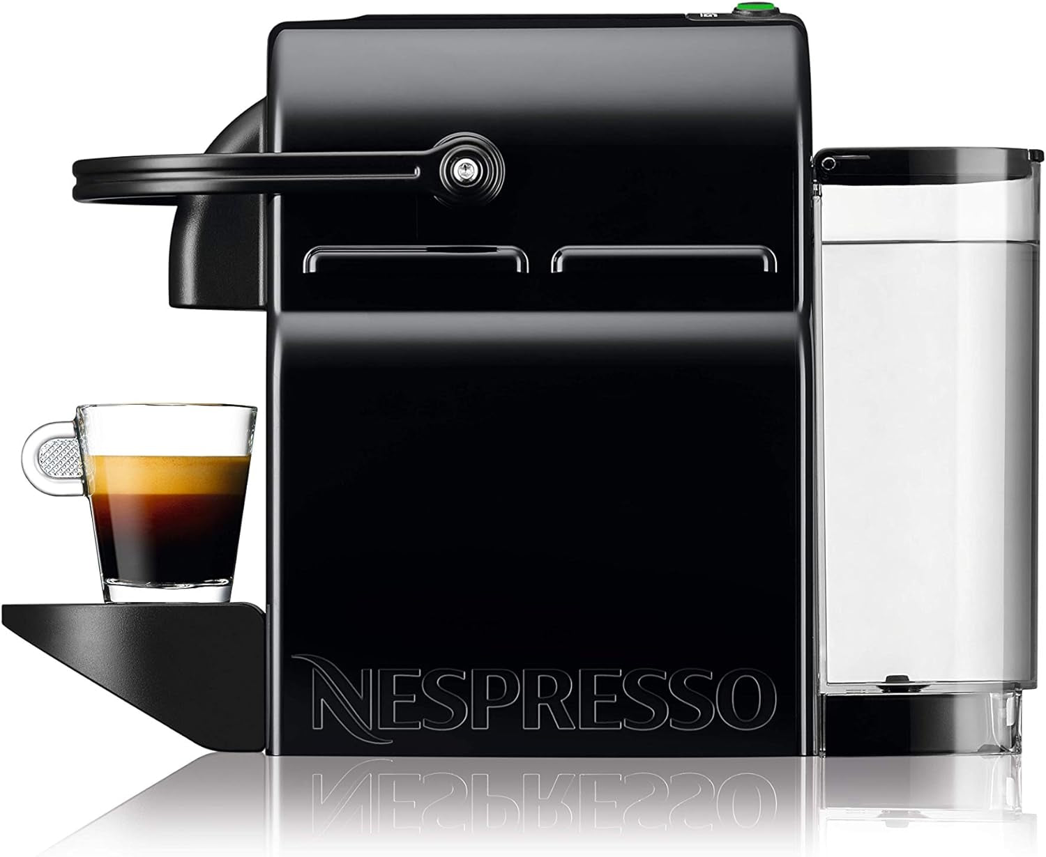 Nespresso Kapsel-Espressomaschine De'Longhi EN 80.B Inissia, Hochdruckpumpe und Energiesparfunktion, automatische Abschaltung nach 9 Minuten, Tassenvolumen für Espresso und Lungo, 0,7 l Wassertank, schwarz