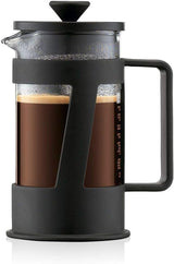 Bodum CREMA Kaffeemaschine (French-Press-System, Permanent-Edelstahlfilter, Sicherheitsverschluss, 0,5 Liter) schwarz
