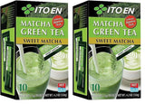ITO EN Instant Matcha Powder – Gesüßtes Matcha-Teepulver in 12-g-Beuteln (10 Stück pro Packung) – 1 x 120 g (2 Packungen)