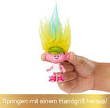 Mattel DREAMWORKS TROLLS United We Stand – Hairy Surprises Viva-Puppe mit leuchtend gelbem Plüschhaar und 3 Überraschungszubehörteilen, für Kinder ab 3 Jahren, HNF11