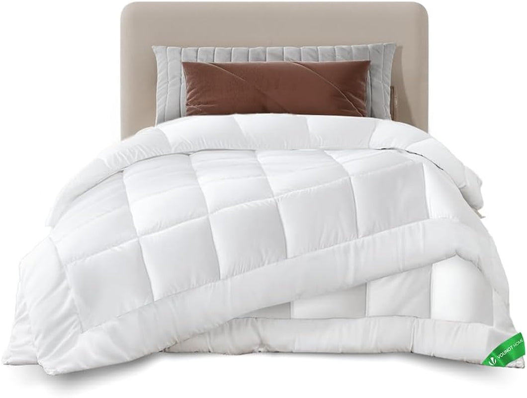 VOUNOT Bettdecke 155 x 200 cm, 4-Jahreszeiten-Winterbettdecke, 2er-Set, 500 g/m², bestehend aus 2 zusammengeknüpften Steppdecken, anpassbare Bettdecke für Sommer und Winter, Öko-Tex-Standard. Bettdecken und Steppdecken, Naty Shop 4-Jahreszeiten-Decken-Set, 2 Stück, 135 x 200 cm