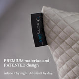 Dreamyblue Premium-Schlafkissen – Füllung aus geschreddertem Memory-Schaum [verstellbare Höhe], waschbarer Bezug aus Bambus-Viskose – zum Gleiten von Seiten, Rücken und Bauch – Naty Shop Standard-Kissen