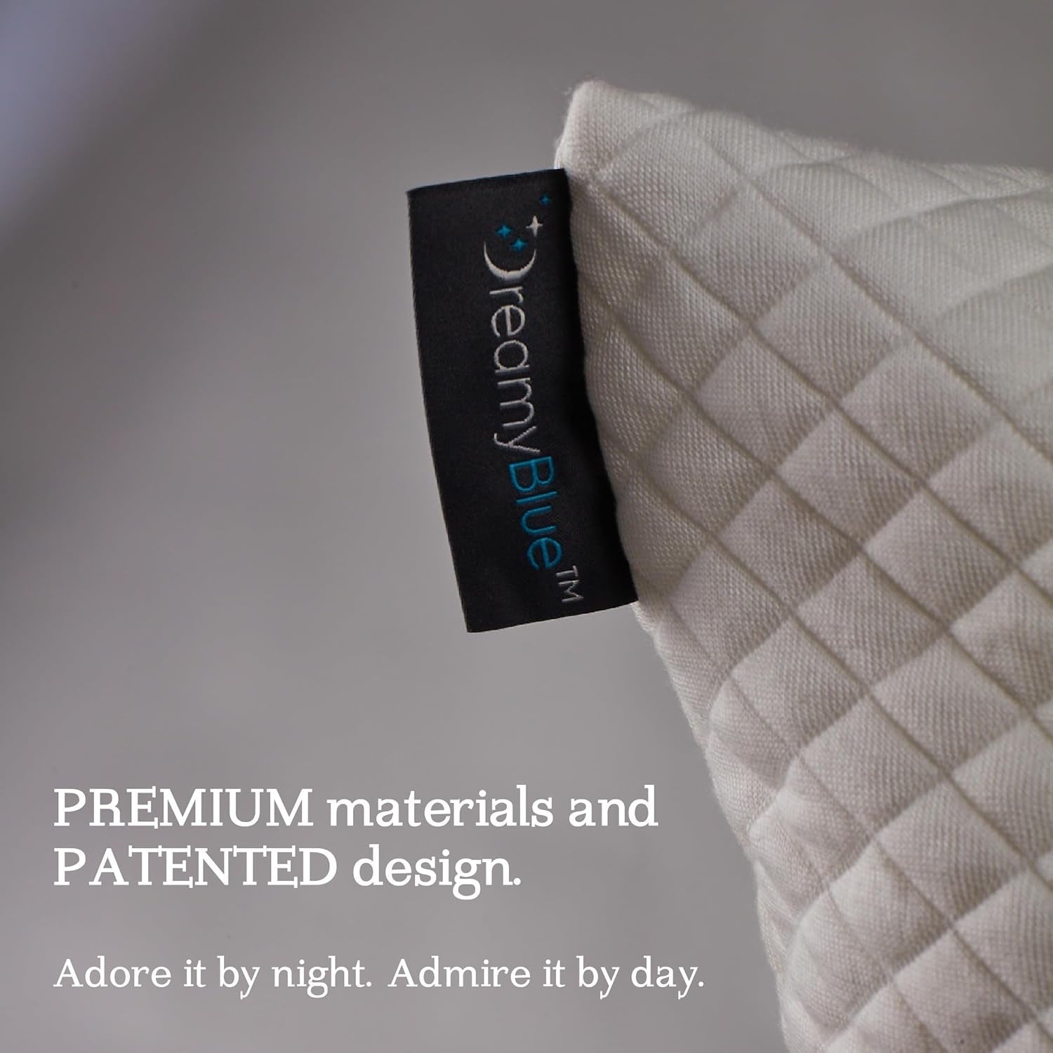 Dreamyblue Premium-Schlafkissen – Füllung aus geschreddertem Memory-Schaum [verstellbare Höhe], waschbarer Bezug aus Bambus-Viskose – zum Gleiten von Seiten, Rücken und Bauch – Naty Shop Standard-Kissen