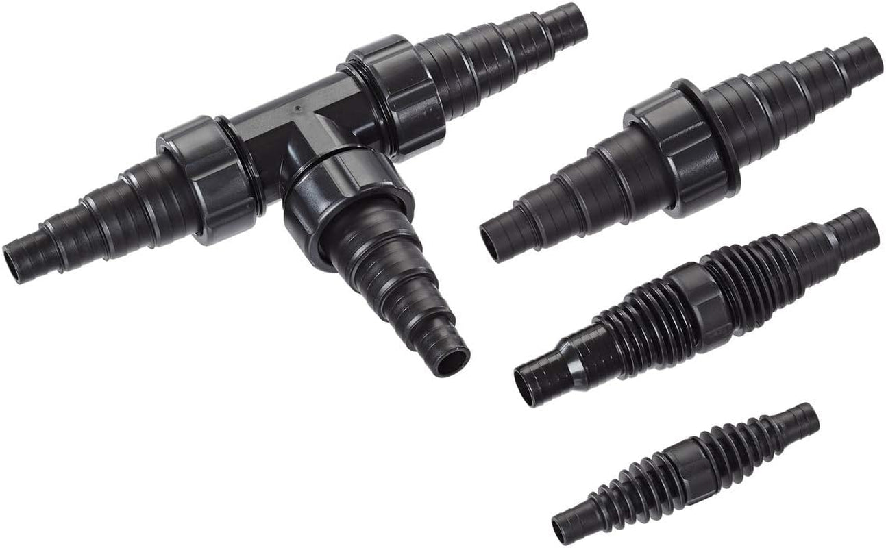 Schlauchverbinder Oase 2", schwarz - aus PVC-Material, zum Verbinden von Schläuchen mit 2", Durchmesser 50 cm