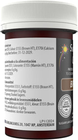 Braune Lebensmittelfarbpaste von Sugarflair, hochkonzentrierte pastellfarbene Lebensmittelfarbe für Buttercreme, Fondant, Zuckerguss, Kuchendekorationen und mehr! Lebendige Lebensmittelfarbe! - 25 g