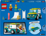 LEGO City Krankenwagen und Snowboarder, Krankenwagen-Spielset mit Spielzeugauto und 2 Minifiguren, Snowboarder- und Sanitäterfigur, fantasievolles Geschenk für Jungen und Mädchen ab 4 Jahren 60403 Bausets Besuchen Sie den LEGO-Store