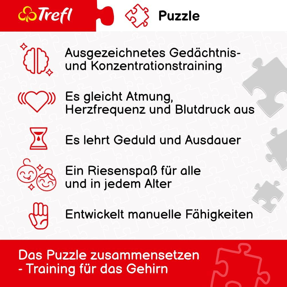 Trefl 10880 Kolibris in den Tropen 1000 Teile – DIY-Vogelpuzzle, kreative Unterhaltung, für Erwachsene und Kinder ab 12 Jahren, mehrfarbiges Puzzle Naty Shop