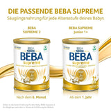 BEBA SUPREME 2 Folgemilch nach 6 Monaten, nur Laktose, palmölfrei, 6er Pack (6 x 800g) Naty Shop