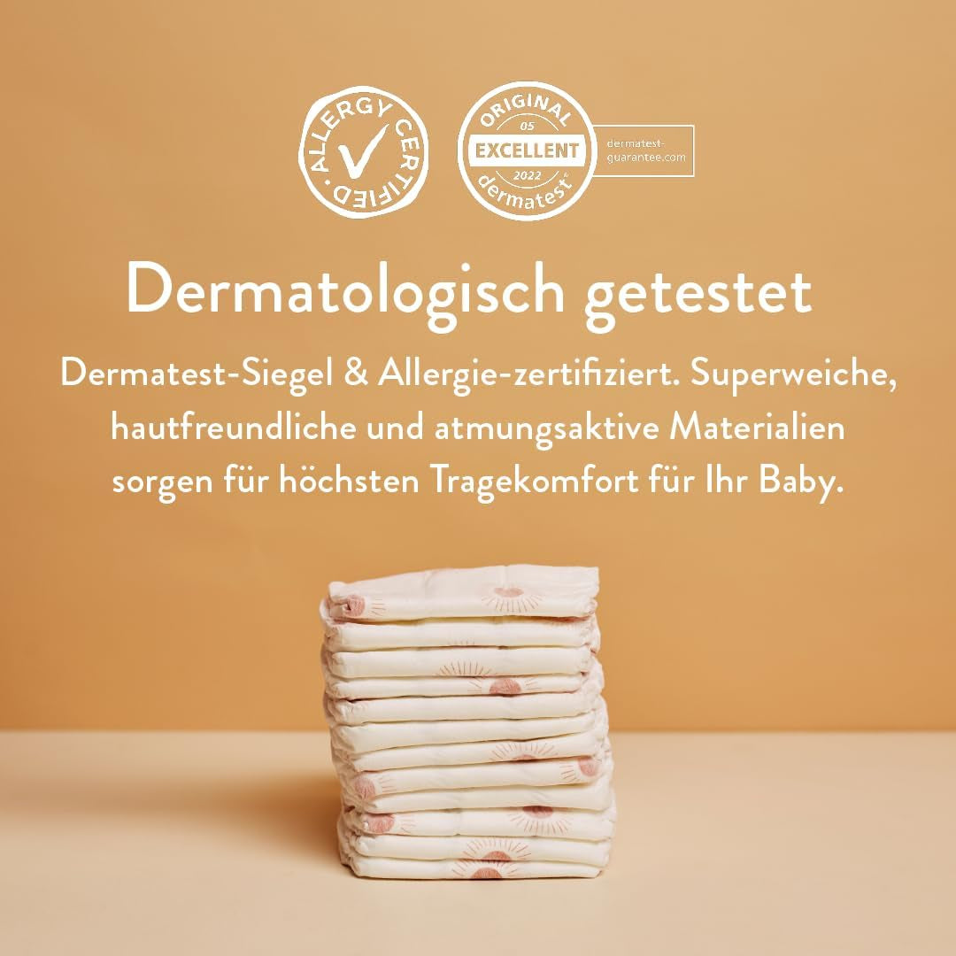 Babywindeln, Größe 3M (4-8 kg) – 1 Beutel mit 28 Stück – Keine Schadstoffe, umweltfreundlich, sehr saugfähig, für den Nachtgebrauch geeignet, ultradünn und weich – Hergestellt in Dänemark