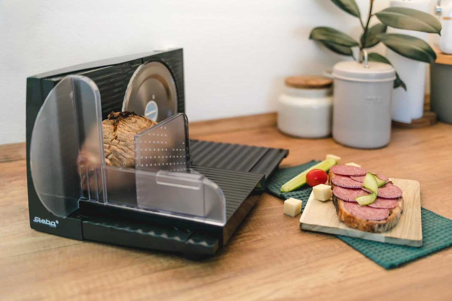Steba Multifunktionshobel, einstellbare Schnittstärke bis 17 mm, Handschutz Rasnite und Naty Shop Slicers