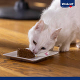 Vitakraft Poésie Mousse, Nassfutter für Katzen, luftiger Schaum, mit Huhn, ohne Zucker- oder Getreidezusatz (12 x 85g)
